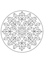Vorschau - Mal- und Bastelvorlagen - Herbst Mandalaausmalbilder - kostenlos - Seite 2