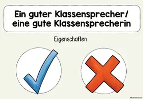 Vorschau - Präsentationen/Tafelbilder - Klassensprecher(wahl) - Eigenschaften - Seite 1