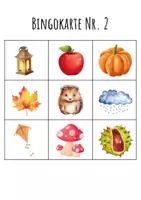 Vorschau - Spiele - Herbst Bingo für den Morgenkreis - Seite 3