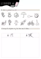 Aperçu - Feuilles d'exercices - COLLE ET CRAYON _ graphème é pour les CP - Page 1