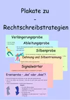 Vorschau - Poster - Plakate Rechtschreibstrategien ab Klasse 5 - Deckblatt
