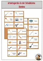 Vorschau - Spiele - Arbeitsgeräte in der Schulküche: Domino - Deckblatt