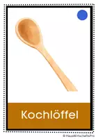 Vorschau - Poster - Arbeitsgeräte in der Schulküche: Wort- und Bildkarten - Seite 1