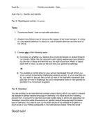 Vorschau - Prüfungsvorbereitung - Klausur Gender & Identity mit Mediation zum Thema Tradwives - Deckblatt