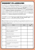 Vorschau - Stationenlernen - Stationsarbeit: soziales Engagement von Jugendlichen - Deckblatt
