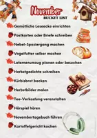Vorschau - Mal- und Bastelvorlagen - November Bucket Liste 2. bis 6. Klasse - Seite 3