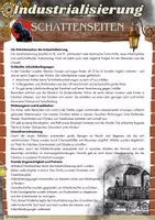 Vorschau - Arbeitsblätter - Industrialisierung - Schattenseiten - Klasse 7 - Deckblatt