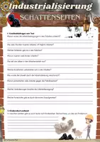 Vorschau - Arbeitsblätter - Industrialisierung - Schattenseiten - Klasse 7 - Seite 1