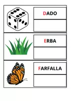 anteprima - Esercizi - Trova la parola uguale! Taglia le parole e associale - Pagina 1