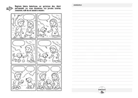Vista previa - Hojas de trabajo - Sormenezko idazketa: komikiak - página 1