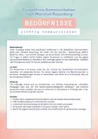 Vorschau - Arbeitsblätter - Gewaltfreie Kommunikation - Bedürfnisse richtig kommunizieren - Seite 1