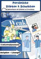 Vorschau - Arbeitsblätter - Persönliche Stärken & Schwächen - Deckblatt
