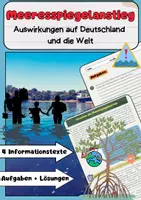 Vorschau - Arbeitsblätter - Meeresspiegelanstieg: Auswirkungen auf Deutschland und die Welt - Deckblatt