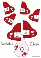 Vorschau - Mal- und Bastelvorlagen - 🍄Pilz-Rechen-PAKET: spielerisch addieren & simultane Mengenerfassung im ZR10🍄 - Deckblatt
