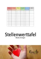 Vorschau - Arbeitsblätter - Stellenwerttafel – Blanko Vorlagen - Deckblatt