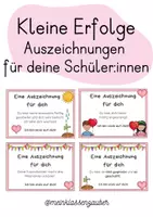 Vorschau - Anderer Materialtyp - Auszeichnungen für kleine große Erfolge - Deckblatt