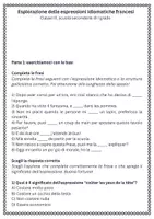 anteprima - Esercizi - Raccolta di materiali: Espressioni idiomatiche francesi e gallicismi - Pagina 1