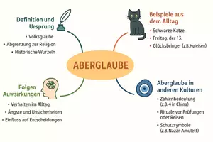 Vorschau - Arbeitsblätter - Arbeitsblatt "Aberglaube" + Onlineübung & MP3 + Mindmap + Infografik - Seite 2