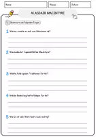 Vorschau - Arbeitsblätter - Alasdair MacIntyre Ethik und Philosophie Lesetext mit Richtig Falsch Multiple Choice und Fragen zum Text - Seite 3