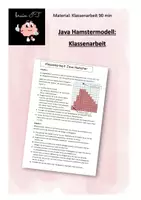Vorschau - Klassenarbeiten - Klassenarbeit HamsterModell - Deckblatt