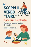 anteprima - Esercizi - Scopri il verbo "faire": Esercizi e attività - Pagina di copertina