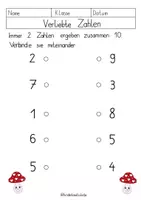 Vorschau - Arbeitsblätter - Verliebte Zahlen im Herbst 🍂 4 ABs zur Vertiefung & Festigung 💕 - Seite 3
