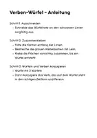 Vorschau - Spiele - Verben-Würfel für den Deutschunterricht - Seite 2