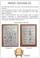 Vorschau - Arbeitsblätter - Buchstabe S s - Miniheft - Faltheft - Buchstabeneinführung - Seite 1