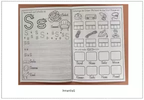 Vorschau - Arbeitsblätter - Buchstabe S s - Miniheft - Faltheft - Buchstabeneinführung - Seite 2