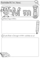 Vorschau - Unterrichtsreihen - Buchstabe M / m - Einführung in der 1.Klasse inklusive Geschichte und Puzzle - Seite 3