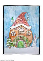 Vista previa - Hojas de trabajo - Casas de elfos de Navidad - página 2