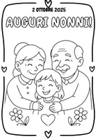 anteprima - Materiale di supporto/inclusione - 10 Disegni per la Festa dei nonni! - Pagina 3