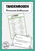 Vorschau - Arbeitsblätter - Pronomen - Tandembogen - Deckblatt
