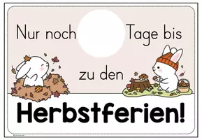 Vorschau - Anderer Materialtyp - Herbstferien Countdown für deine Hasenklasse - Seite 3