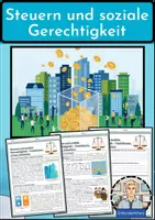 Vorschau - Arbeitsblätter - Steuern und soziale Gerechtigkeit - Deckblatt
