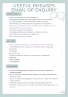 Vorschau - Arbeitsblätter - Email of Enquiry Useful Phrases - Seite 3