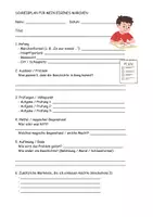 Vorschau - Arbeitsblätter - Kurzplan zum Schreiben eines eigenen Märchens - Deckblatt