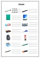 Vorschau - Arbeitsblätter - Schule. Arbeitsblatt zum Ausfüllen - Seite 1