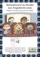 Vorschau - Arbeitsblätter - Schreibwerkstatt: Ereignisbericht - Satzzeichen nutzen - Deckblatt