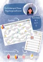 Vorschau - Arbeitsblätter - Buchstabenspiel MIAPO - Regenbogenwettrennen Klasse 1 - Seite 1
