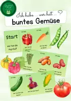 Vorschau - Spiele - Lernspiel: Ich habe wer hat buntes Gemüse - Deckblatt