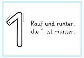 Vorschau - Poster - Ziffernschreibrichtung und Sprüche 1-9 - Deckblatt