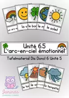 Vorschau - Merkblätter - Dis donc 6! - Unité 5 "L'arc-en-ciel émotionnel" - Tafelmaterial - Deckblatt