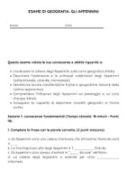 anteprima - Compiti in classe/Test - Gli Appennini - Pagina 1