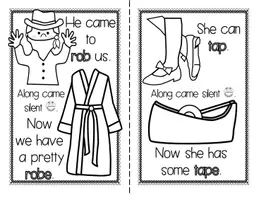 Aperçu - Feuilles d'exercices - Silent e / Long Vowel CVCE Emergent Reader + Activities - Page 3