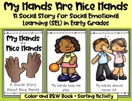 Aperçu - Jeux - My Hands Are Nice Hands-A Social Story for SEL in Early Grades - Page 1