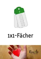 Vorschau - Mal- und Bastelvorlagen - 1x1 Merkblatt und Einmaleins Fächer - Deckblatt