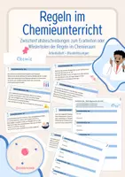Vorschau - Arbeitsblätter - Regeln im Chemieunterricht - Vorfallsberichte/Arbeitsblatt - Deckblatt