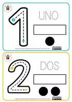 Vista previa - Unidades / Secuencias / Situaciones de Aprendizaje - Trazo y conteo de números 1 - 9 - página 1
