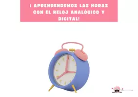 Vista previa - Refuerzo / NEE / Materiales de apoyo - ¡ Aprendendemos las horas con el reloj analógico y digital! - Portada